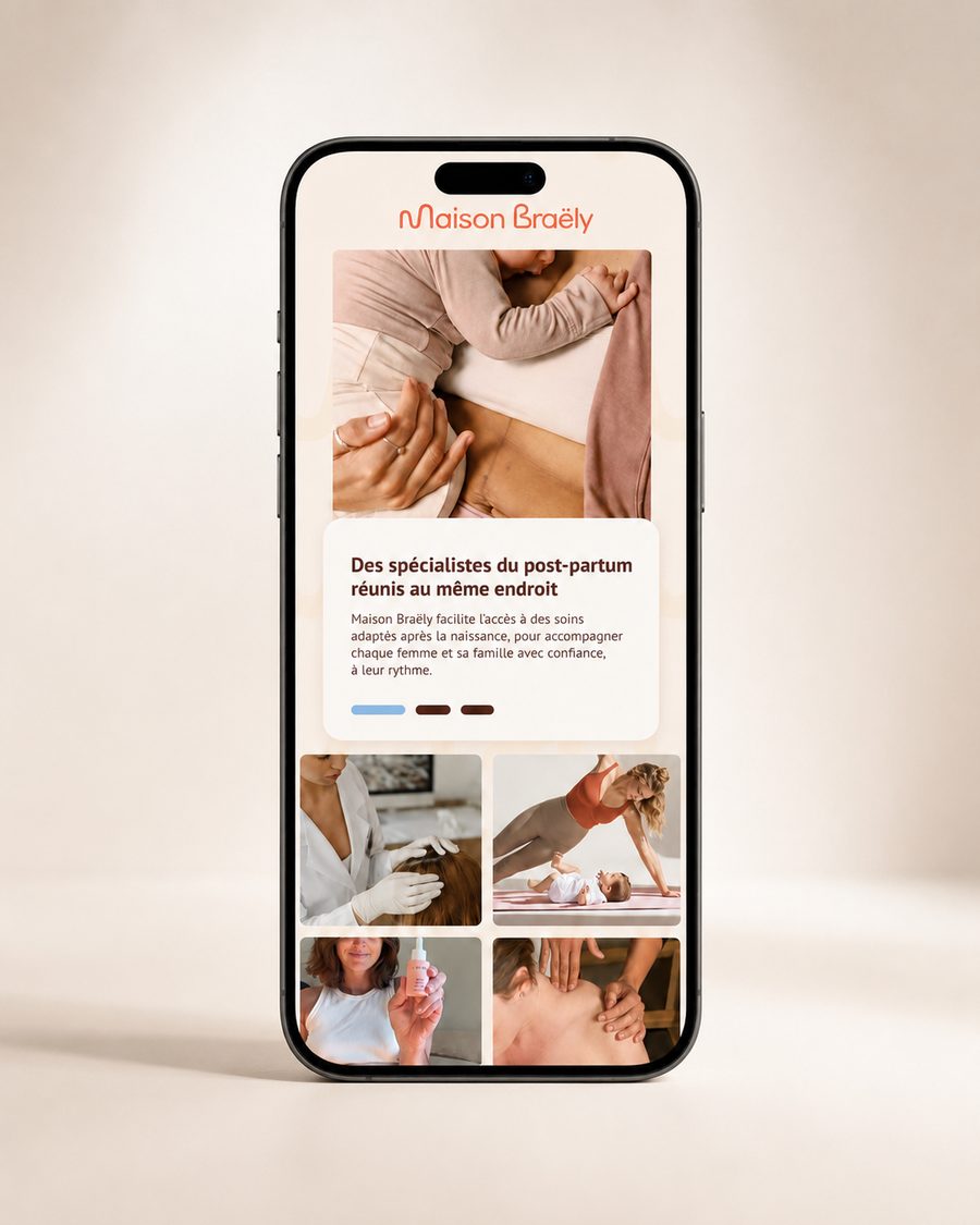 L'application Maison Braëly sur un téléphone